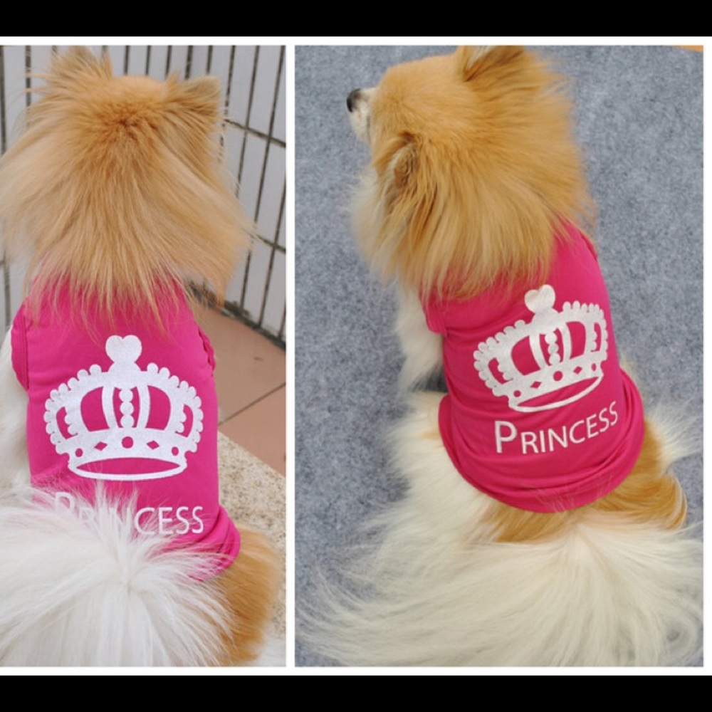 “Princess” Pink Pet Shirt